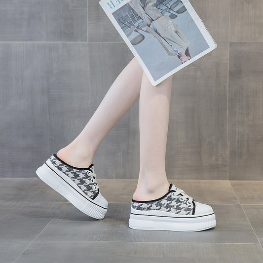 Women's Summer Wear Height Increasing Insole Platform Slippers