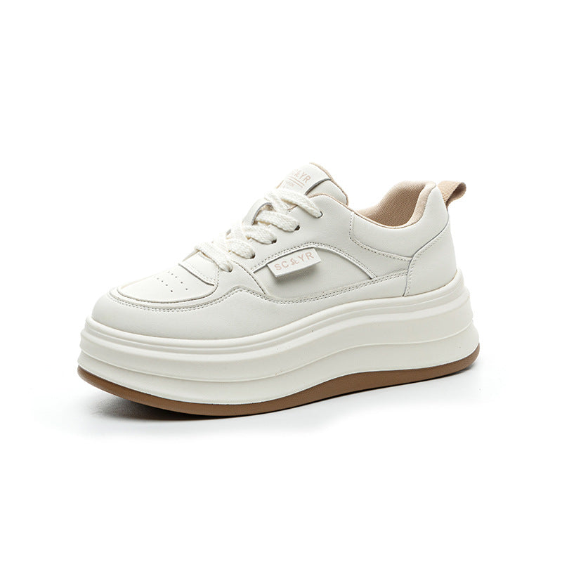 Platform White Female Spring Popular Version Casual Shoes