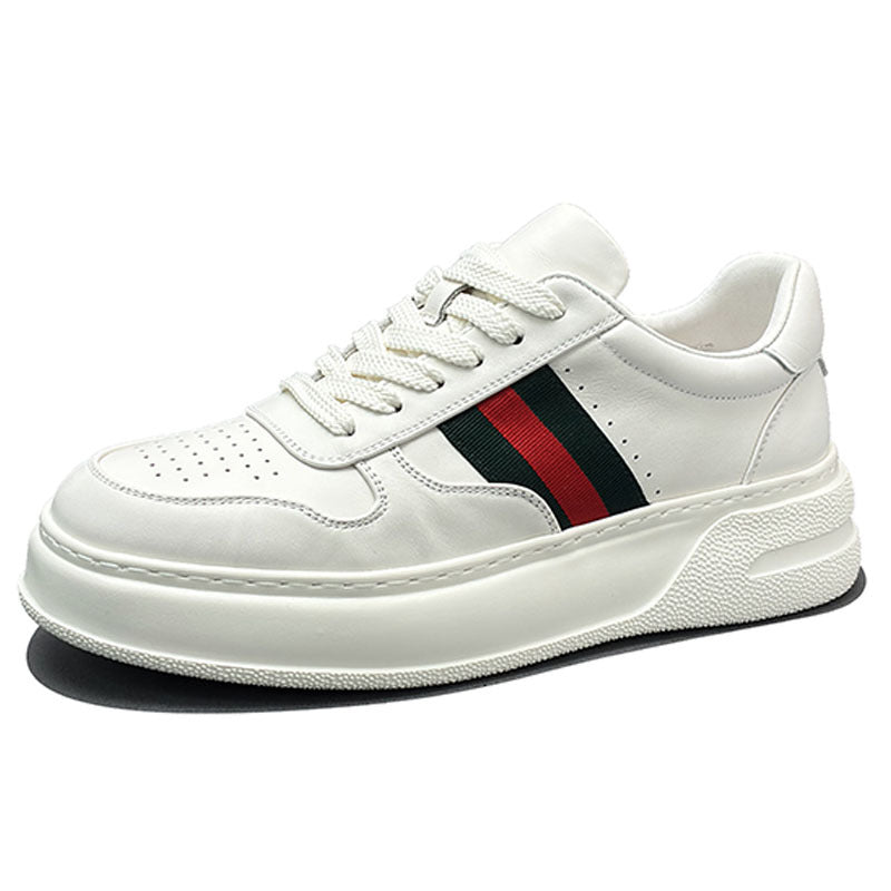 Men's Cowhide Easy Wear Lightweight Platform Fashion Spring Sneakers
