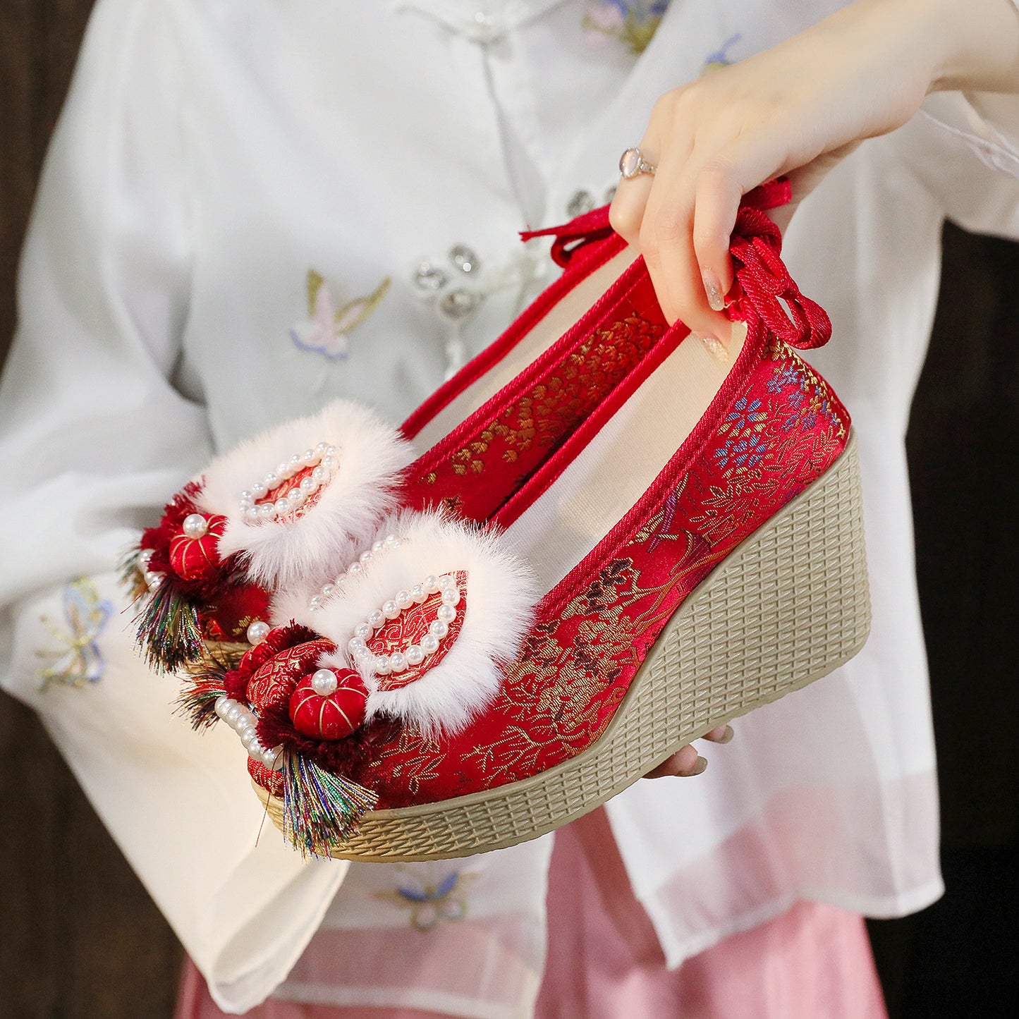 Women's Head Autumn Ethnic Style Adult National Tide Canvas Shoes