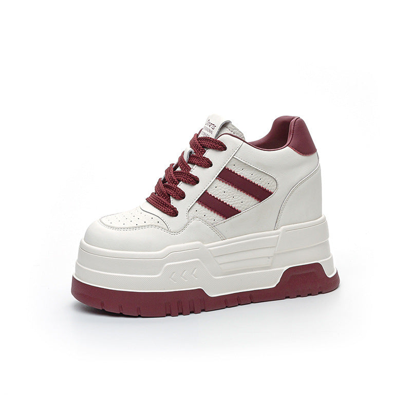 Women's Height Increasing Stylish Simple Versatile Color Casual Shoes