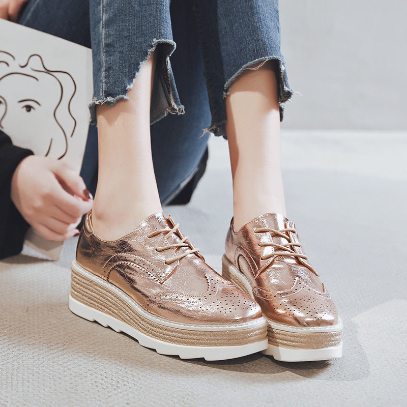 Small Autumn Versatile Height Increasing Leisure Casual Shoes