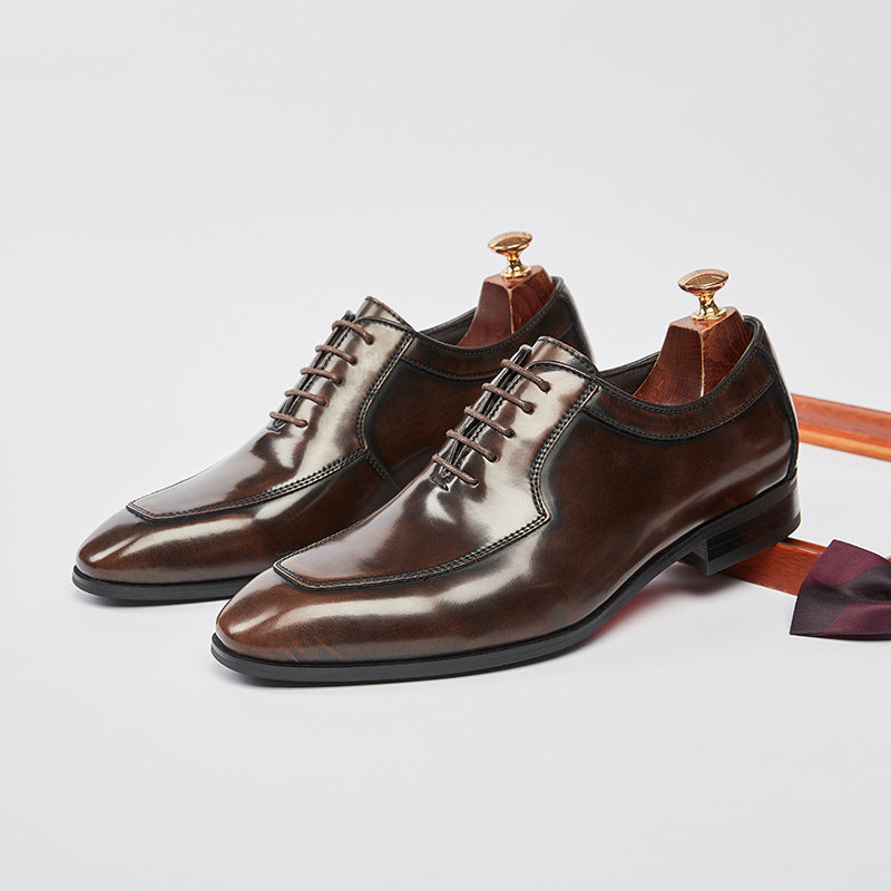 Men's Oxford British Style Formal Wear Wedding Men's Business Leather Shoes
