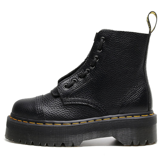 Women's Lychee Pattern Increased British Thick Bottom Casual Shoes