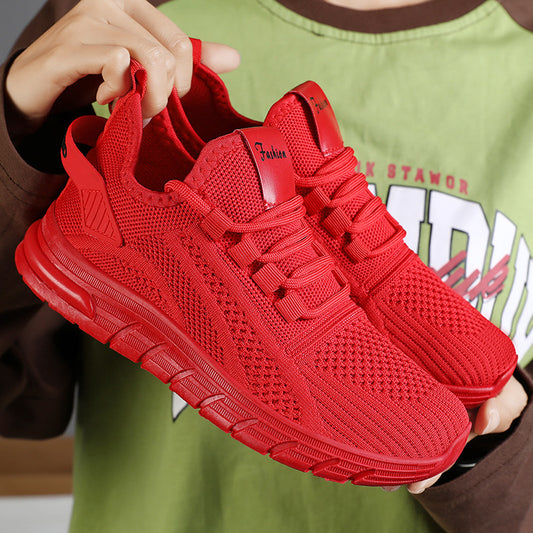 Women's Autumn Fashion Air Cushion Flying Woven Casual Shoes
