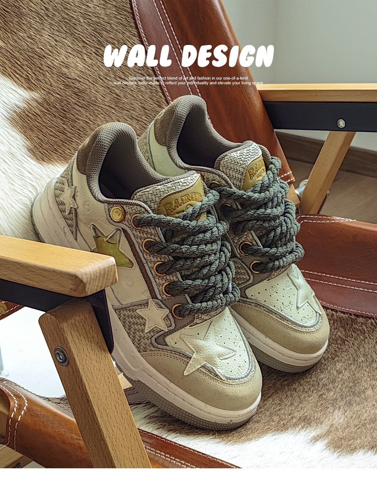 Women's Name Star Niche National Fashion Couple Sneakers