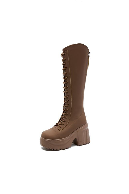 Women's Thick Bottom Skinny High Long Tube Height Boots