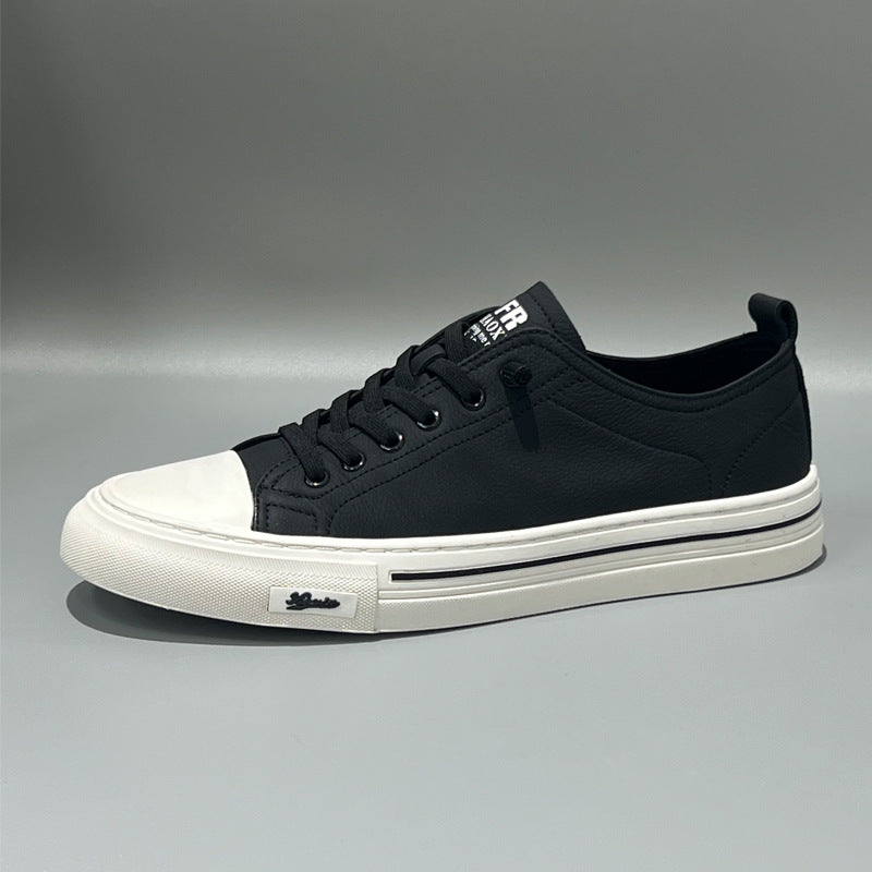 Men's White Surface Genuine Slip-on Summer Men's Board Shoes