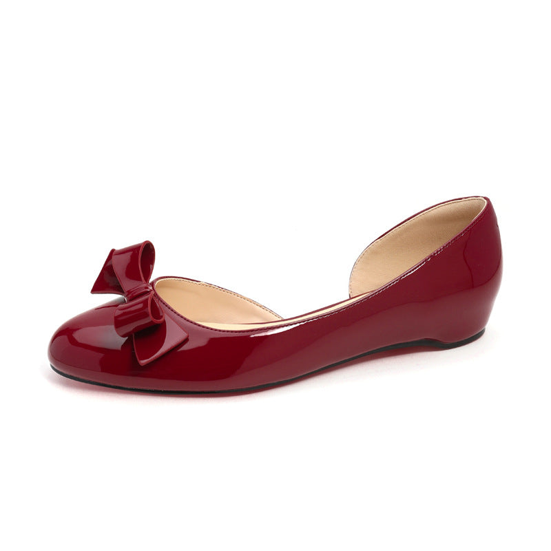Women's Bow Low-cut Slip-on Side Empty Summer Gentle Women's Casual Shoes