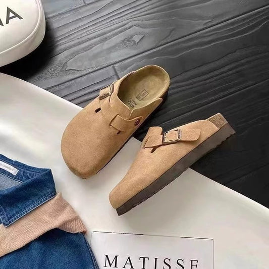 Women's Thick Bottom Increased Toe Cap Semi Slippers