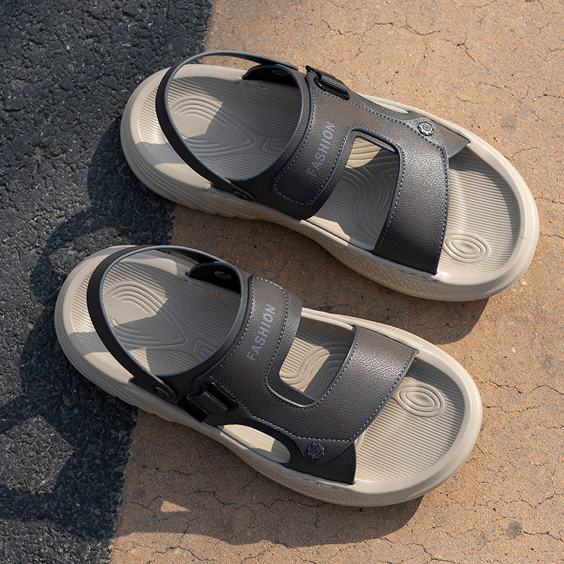 Men's Feeling Platform Trendy Soft Bottom High Elastic Sandals