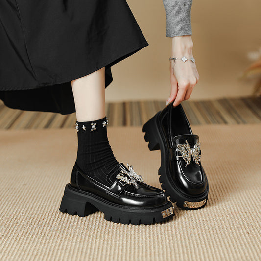 Style Sweet Cool Bow Female Spring Loafers
