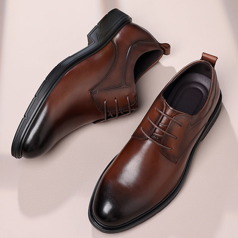 Men's Autumn Cowhide Derby Business Formal Wear Sandals