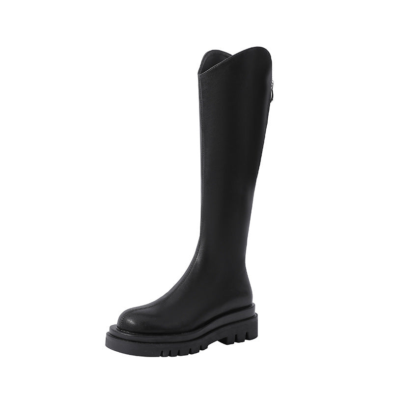 Women's Height Increasing Skinny Knight Thick Bottom High Boots