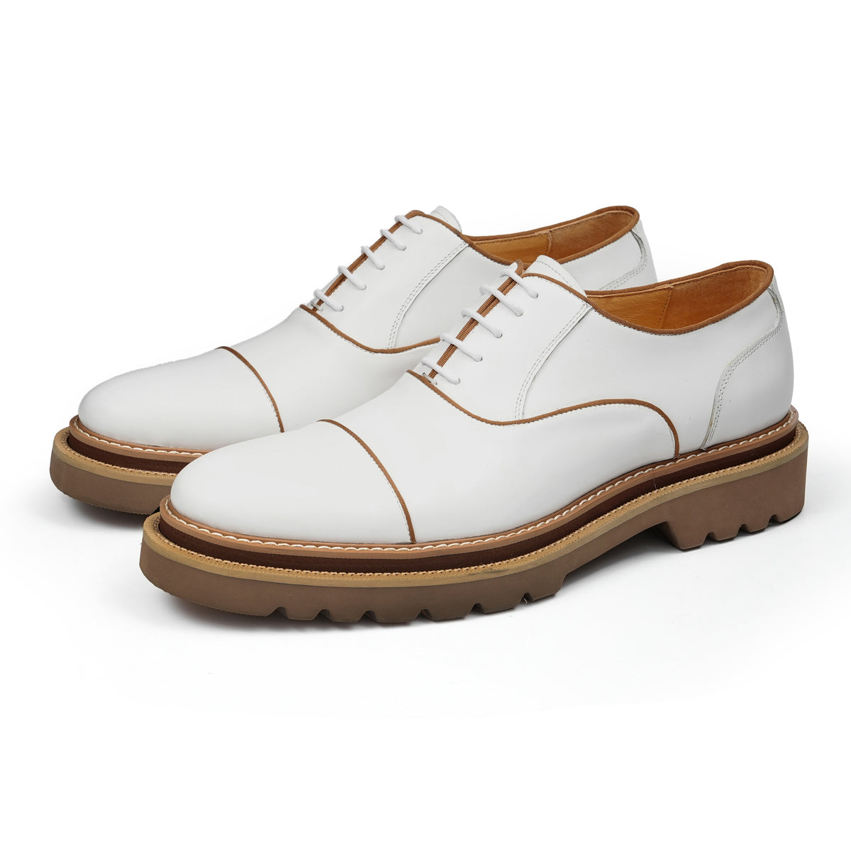 Men's Classic Wedding First Layer Cowhide Brushed Men's Shoes