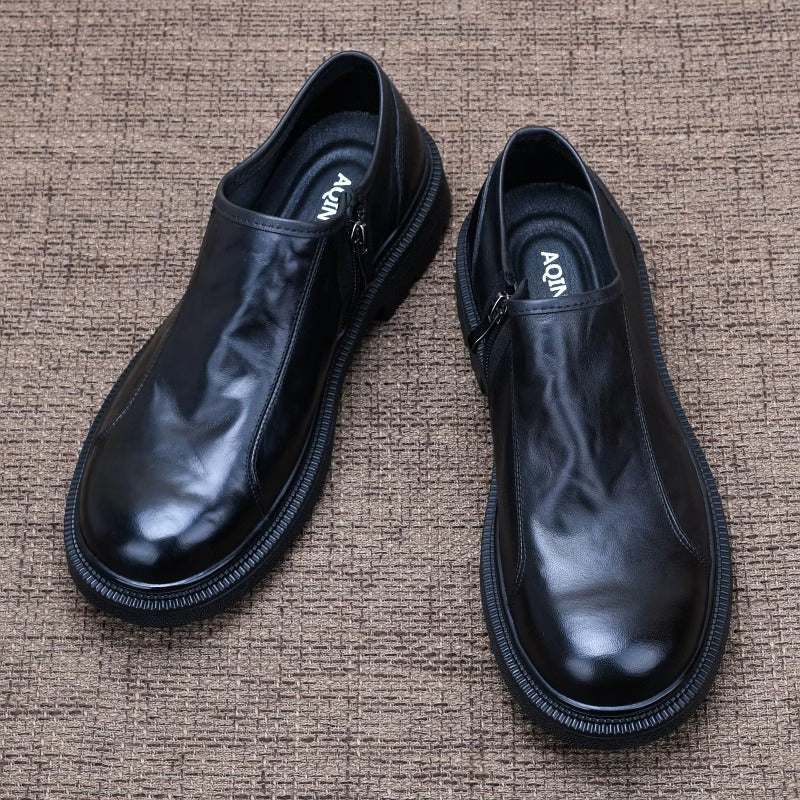 Men's Autumn British Tide Business Winter Veet Leather Shoes