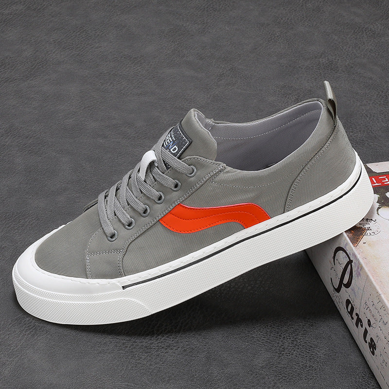 Men's Black Summer Trendy Leisure Board Cloth Canvas Shoes