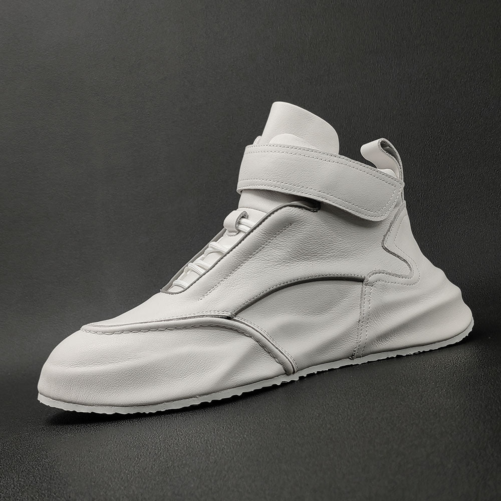Men's First Layer Cowhide Dad Fashionable Covered Sneakers