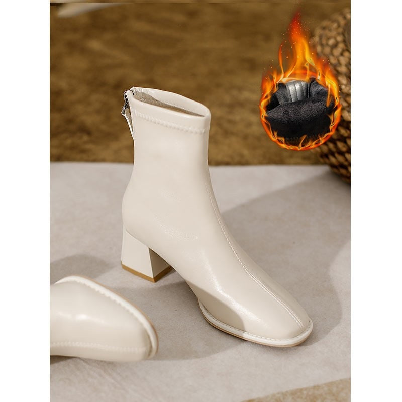 Women's Tube Little Korean Style Stretch Small Boots