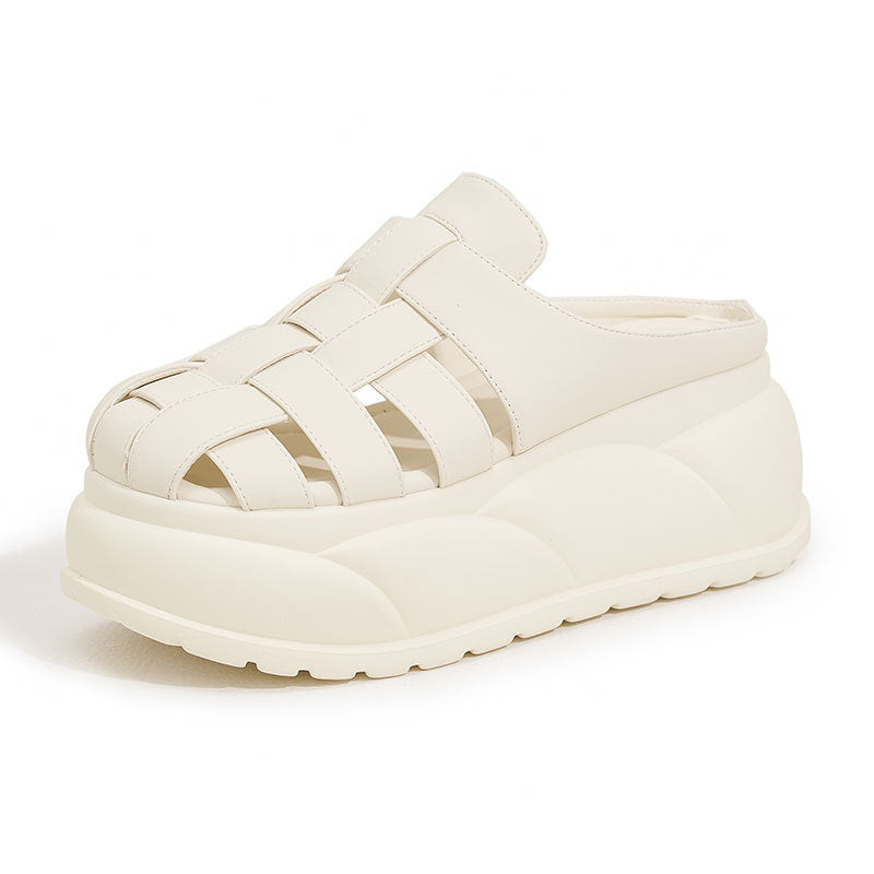 Women's Woven Closed Toe Pitcher Plant Fashionable Sandals