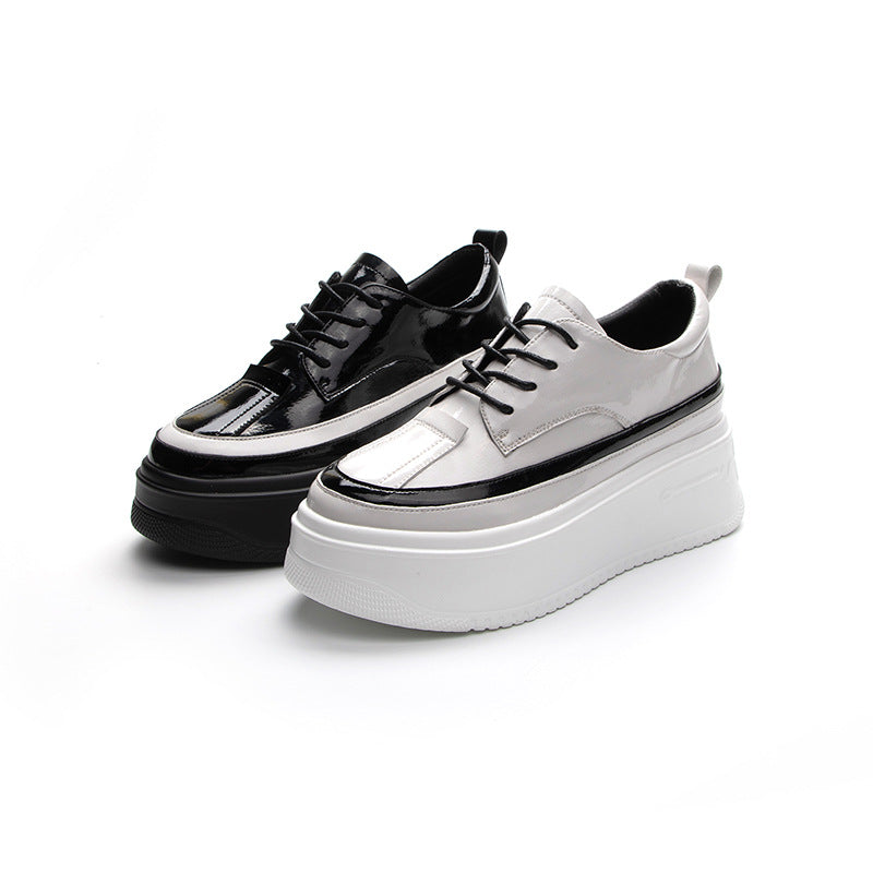 White Platform Female Summer Heighten Black Casual Shoes