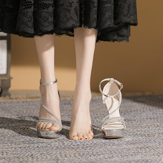 Super High Stiletto Banquet Leisure Goddess Heels