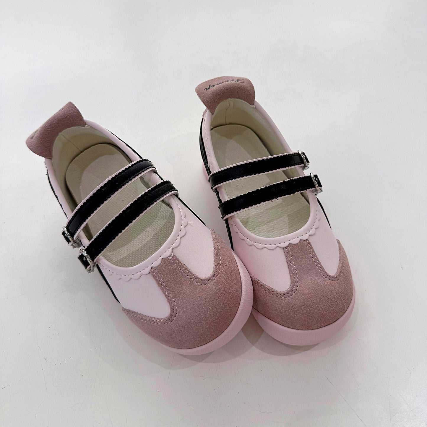 Children's Retro Easy Matching Shallow Mouth Korean Style Small Floral Kid's Sneakers