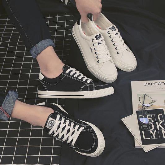 Men's Top Trendy Korean Fashion Sports Board Canvas Shoes
