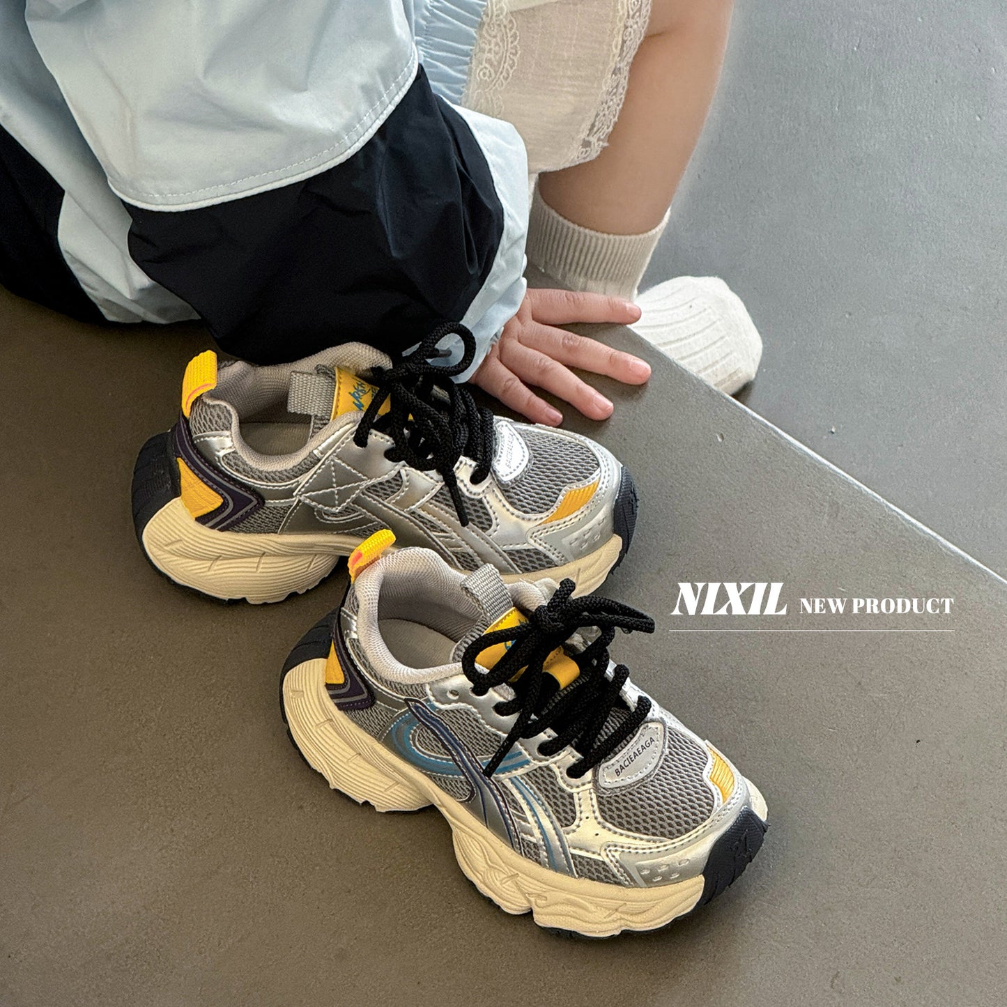 Children's Clearance Sale Dad Fashion Trend Mesh Kid's Sneakers