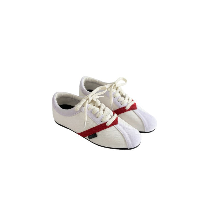 Women's Retro Color Matching German Training Soft Bottom Wild Women's Sports Shoes