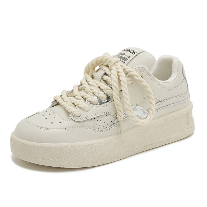 Women's White Autumn Sports Fashion Color Matching Casual Shoes