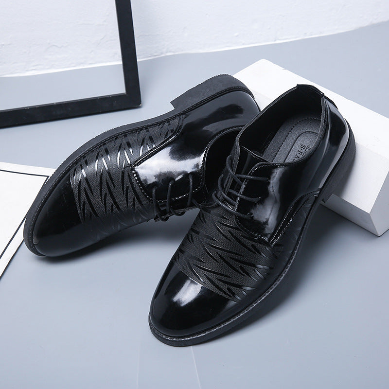 Men's Korean British Trend Breathable Business Formal Leather Shoes