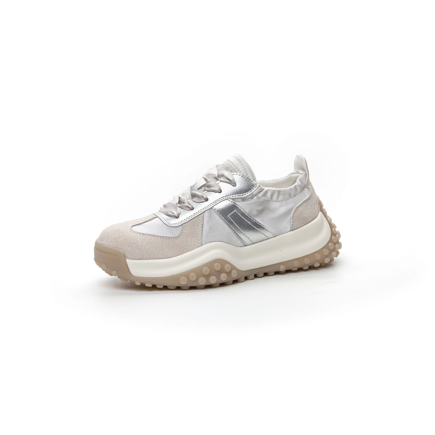 Women's Clunky Autumn Sports Leisure Satin Surface Sneakers