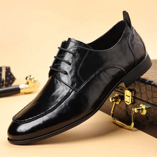 Men's Layer Cowhide Soft Bottom Surface Thin Loafers