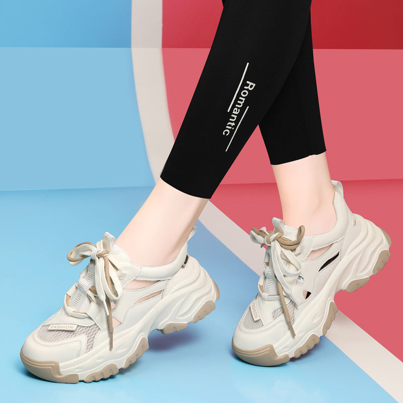 Women's Height Increasing Insole Dad Mesh Breathable Sneakers