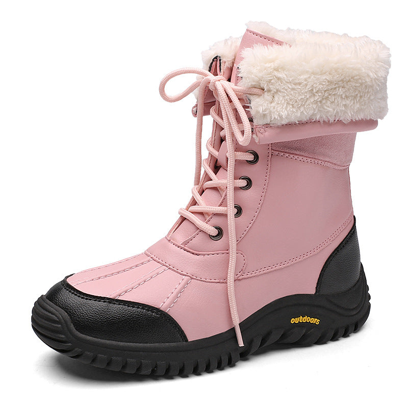 Women's Winter Outdoor Fleece-lined Warm Trendy Snow Boots