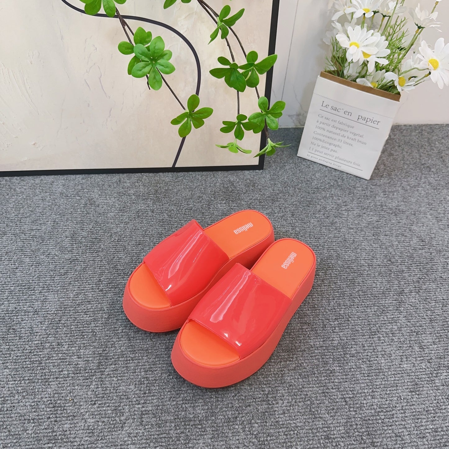 Melisa Bread Thick Bottom Fashion Beach Slippers