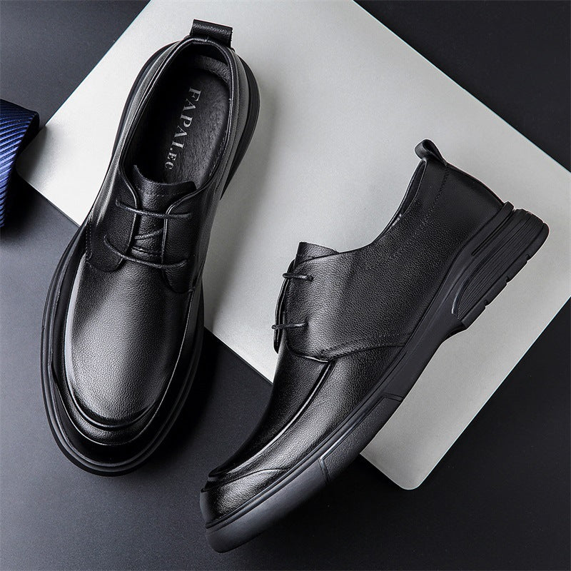 Men's Plus Size Formal High-grade Black Derby Men's Business Leather Shoes