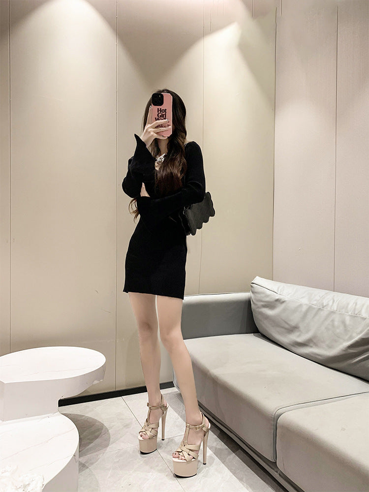 Women's Elegant Waterproof Platform Fashion Stiletto Heels