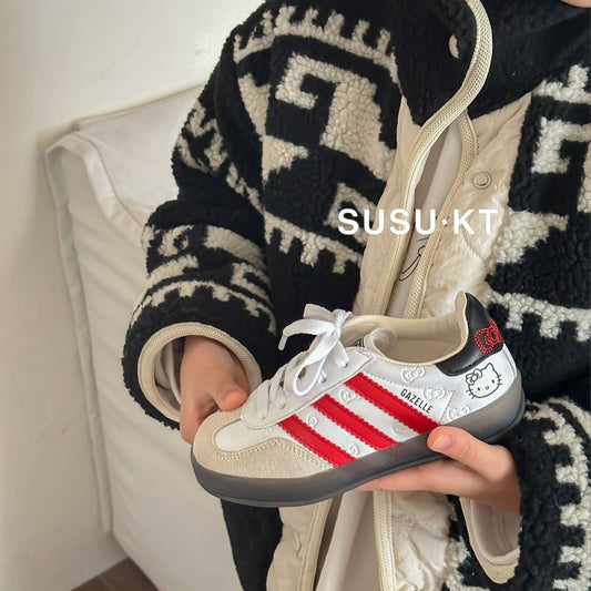 Children's German Training Autumn Cat Cute Sport Board Kid's Sneakers