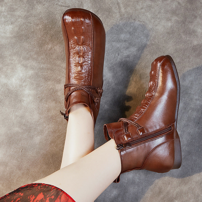 Women's Soft Bottom Ankle Mother Fleece-lined Waterproof Boots