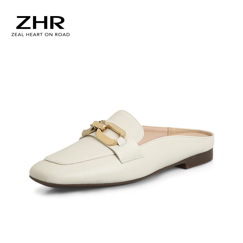 Women's Summer British Style Lazy Pump Half Fashion Sandals
