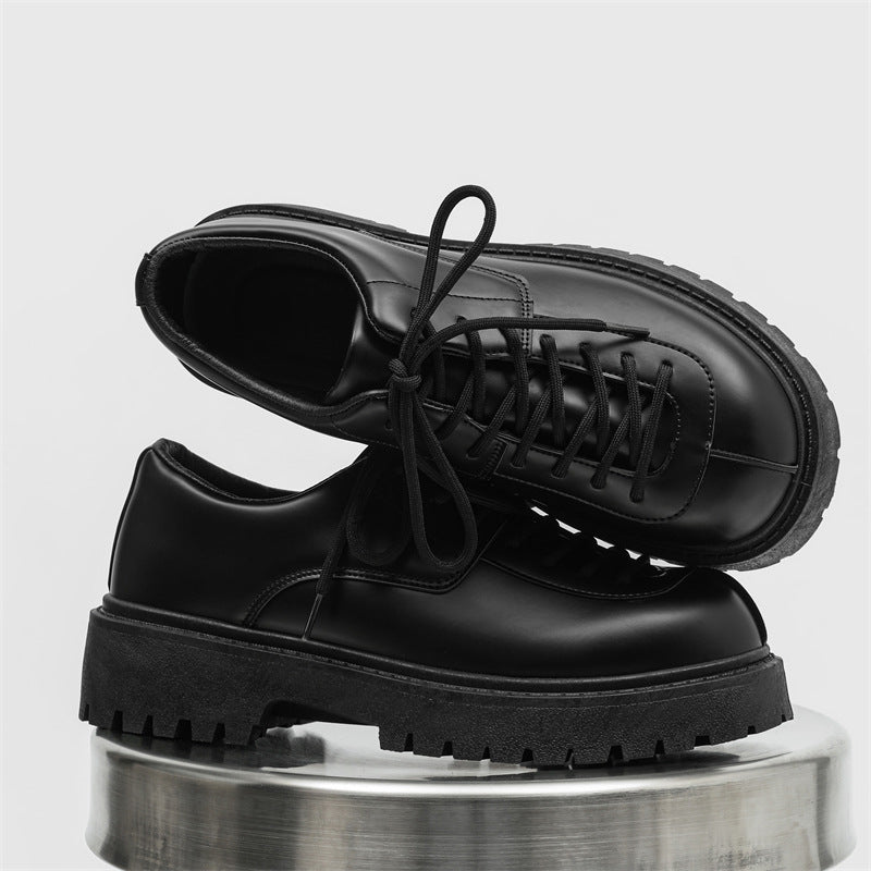 Men's Trend Good-looking Style British Low Top Leather Shoes