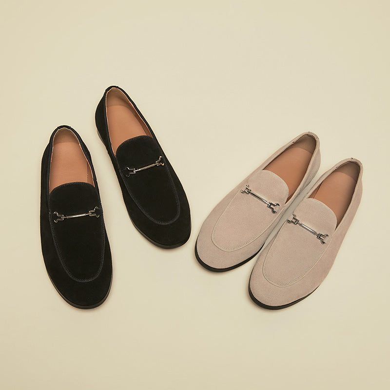 British Style Summer Slip-on Business Genuine Loafers