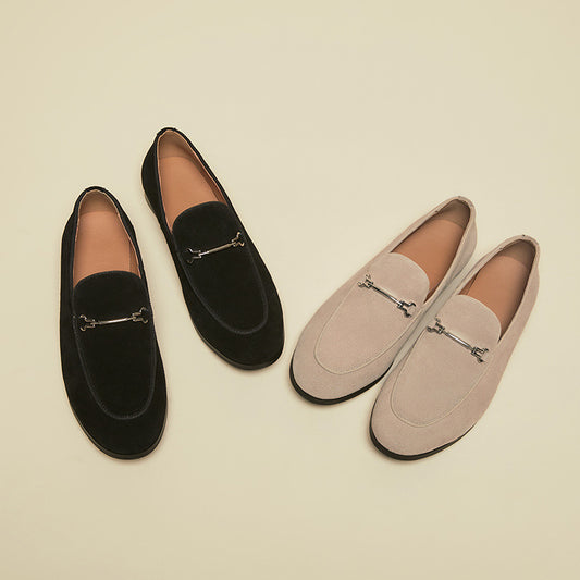 British Style Summer Slip-on Business Genuine Loafers