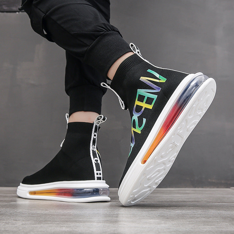Men's Sock Flying Woven Summer Breathable Fashion Air Casual Shoes