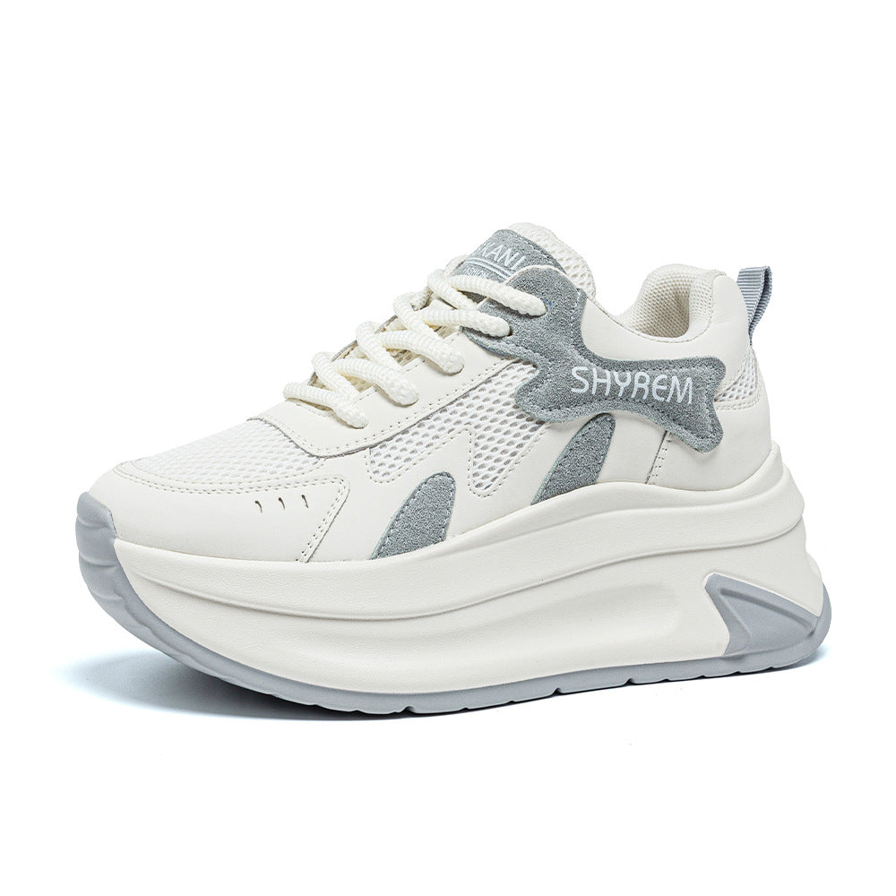 Women's & Men's Spring Thick-soled Mesh Surface Fashion Dad Men's Shoes
