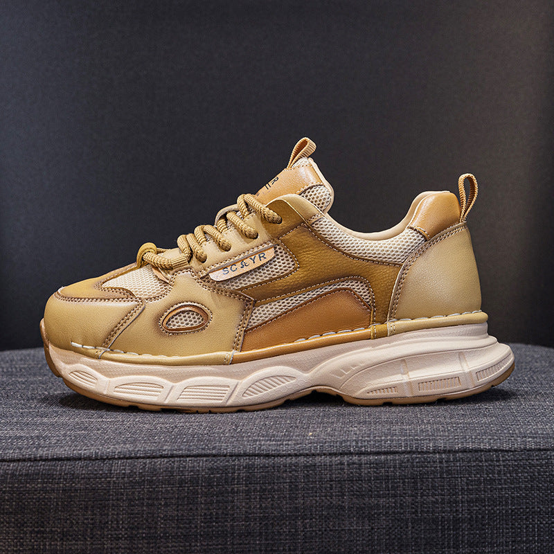 Women's Dad Platform Pumps Breathable Mesh Running Women's Casual Shoes