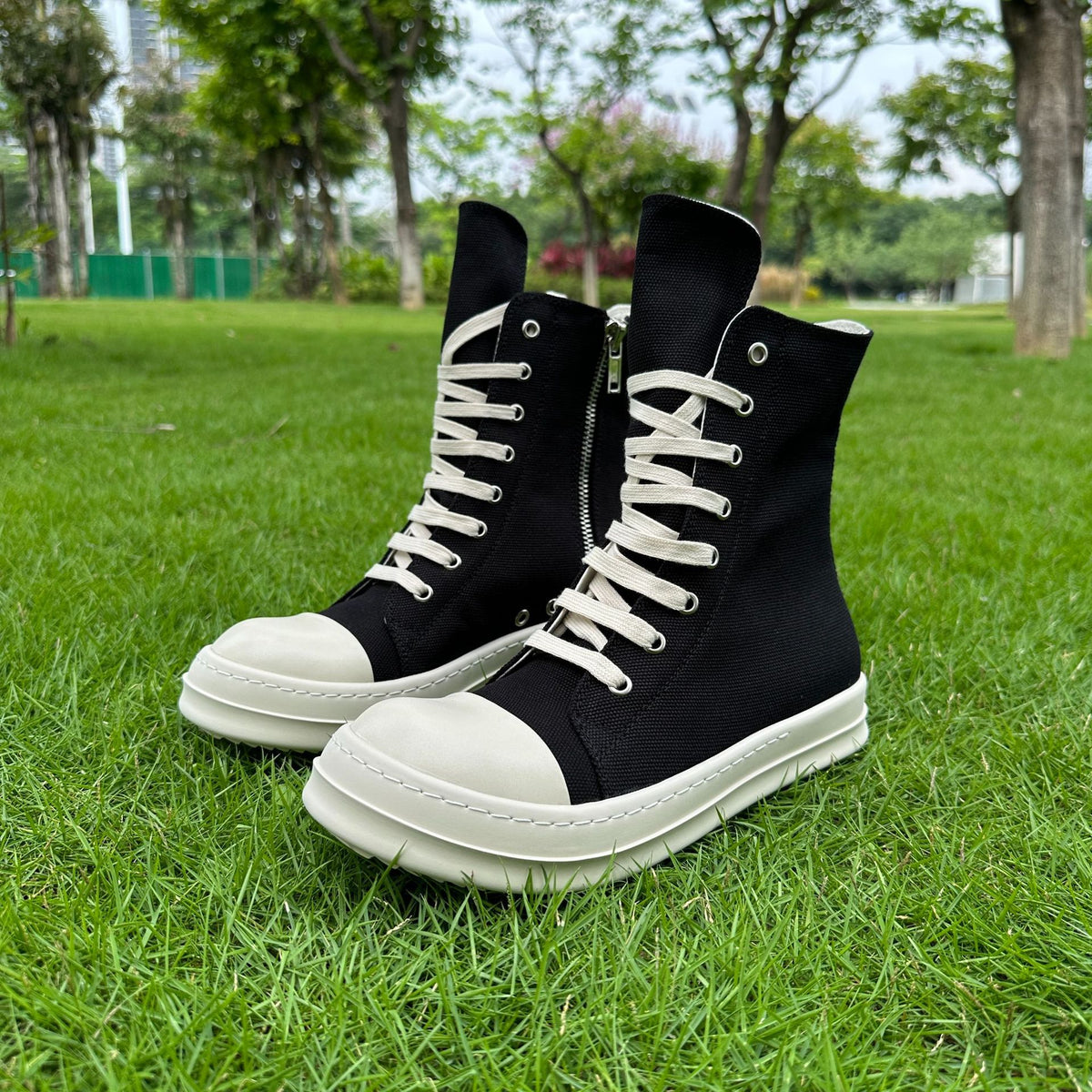 Men's Fashion Plus Size Thick-soled Black Couple Men's Board Shoes