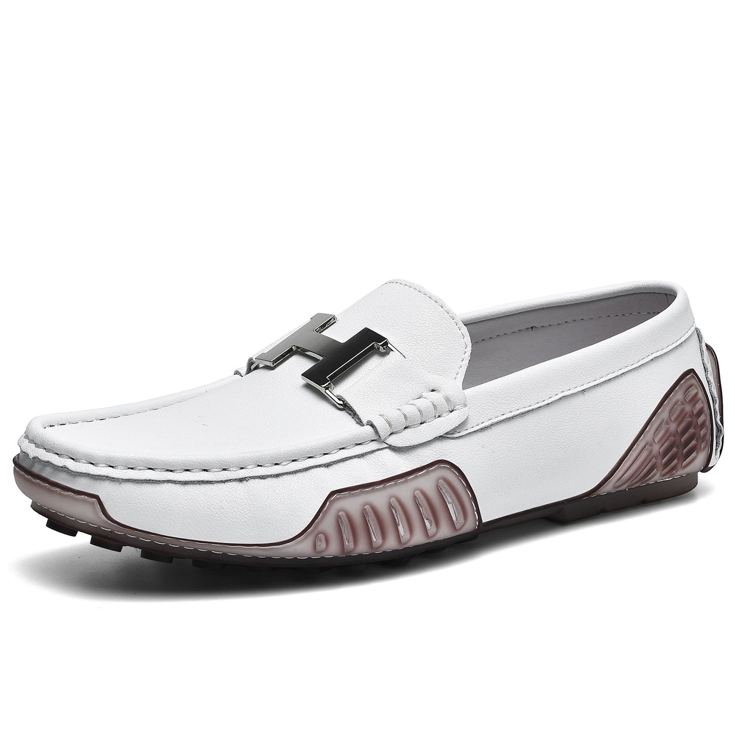 Men's Streaming Genuine Doug Breathable British One Pedal Driving Casual Shoes